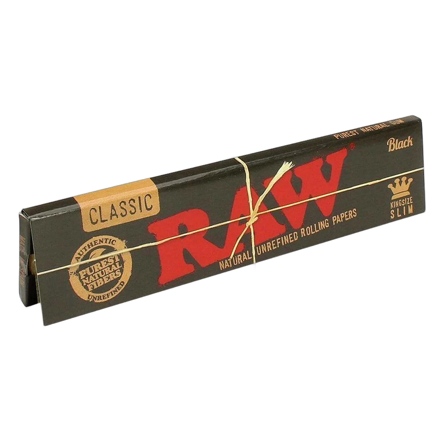 RAW BLACK Classic Rolling Papers - 1 1/4 Size
